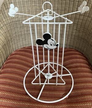 Mickey Mouse Store Counter Swivel Display Stand Rack Jewelry Vintage Disney